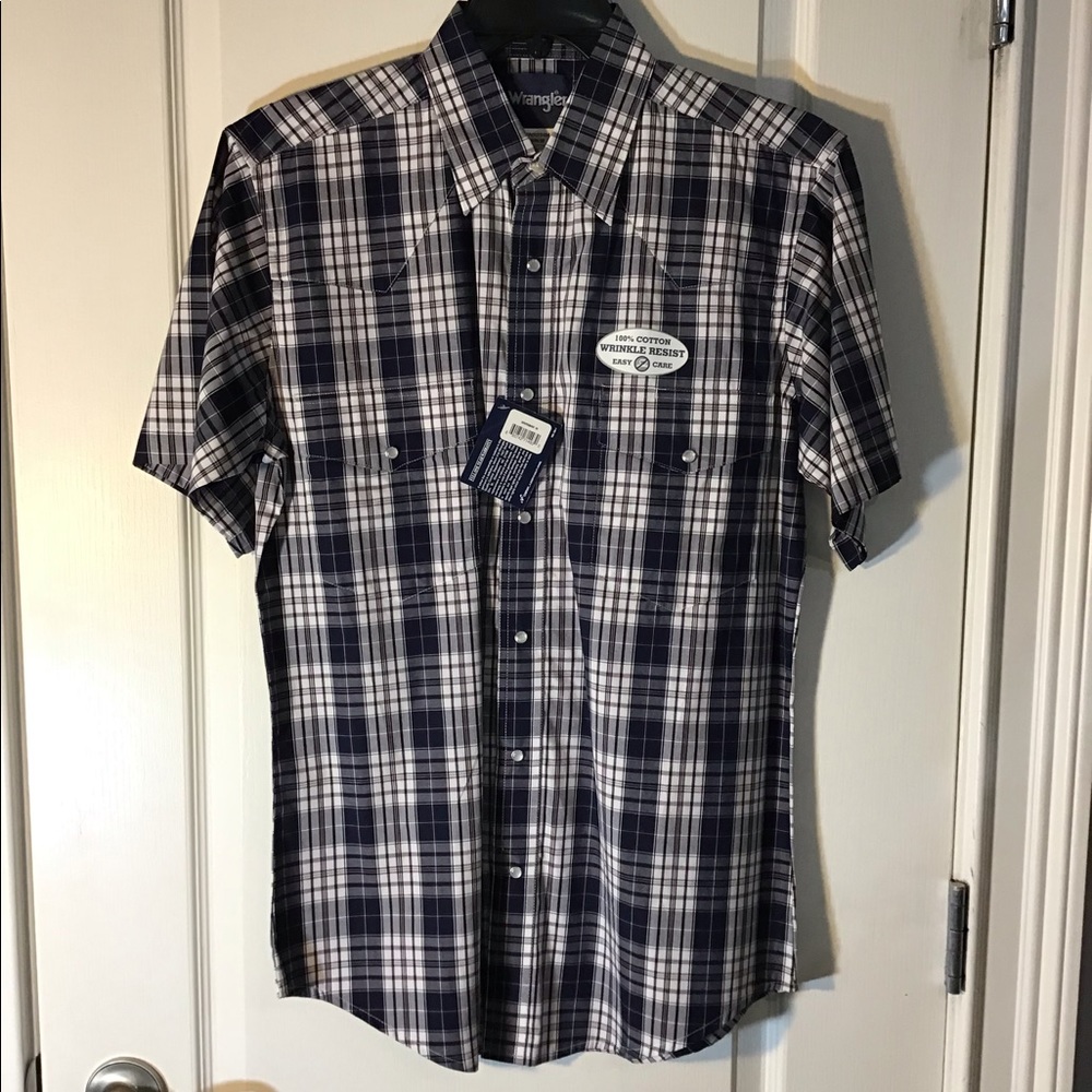 Brand New Wrangler Short Sleeve Pearl Snap